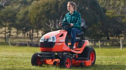 View the Kubota T-Series Ride-On Mower